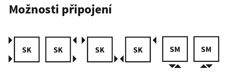 Koupelnový radiátor Aruba Double Horizontal ISAN Melody připojení
